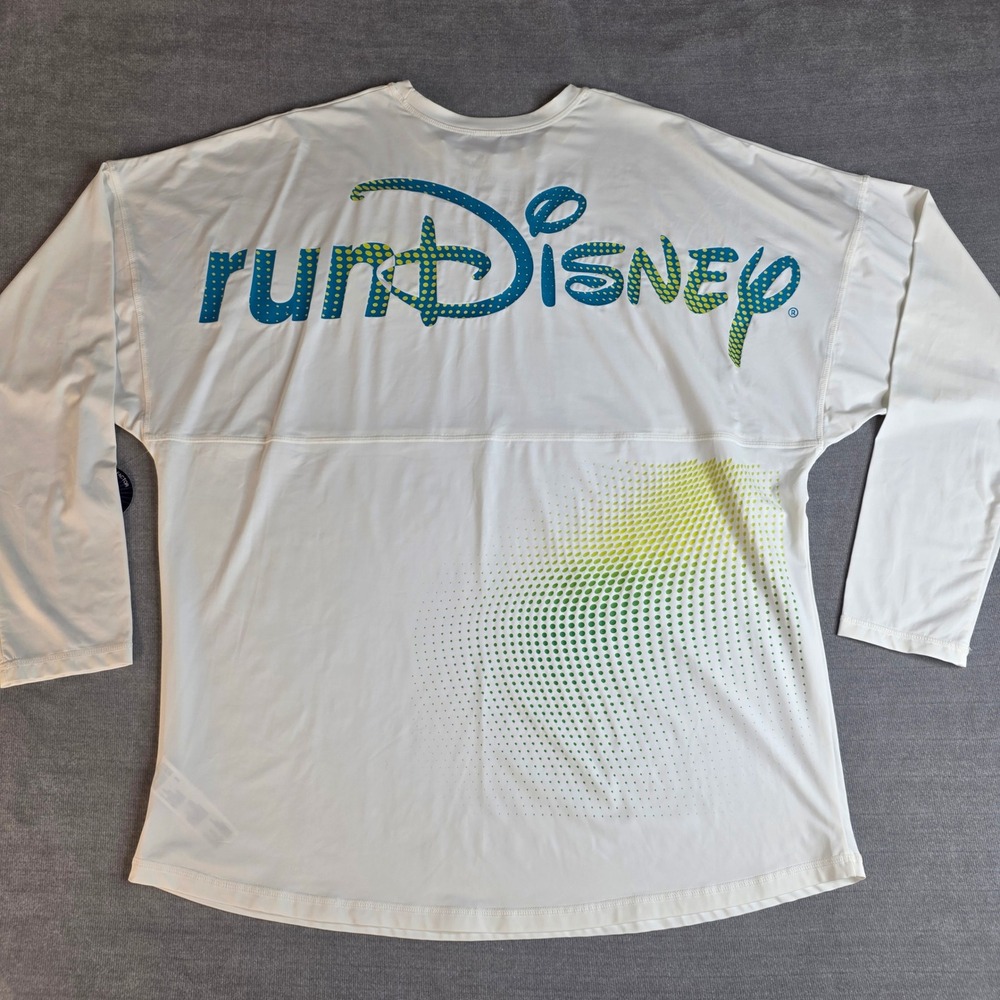Disney Spirit Jersey‎ Unisex XL White NEW UPF 50+ Sun Shirt Mickey Mouse Neon